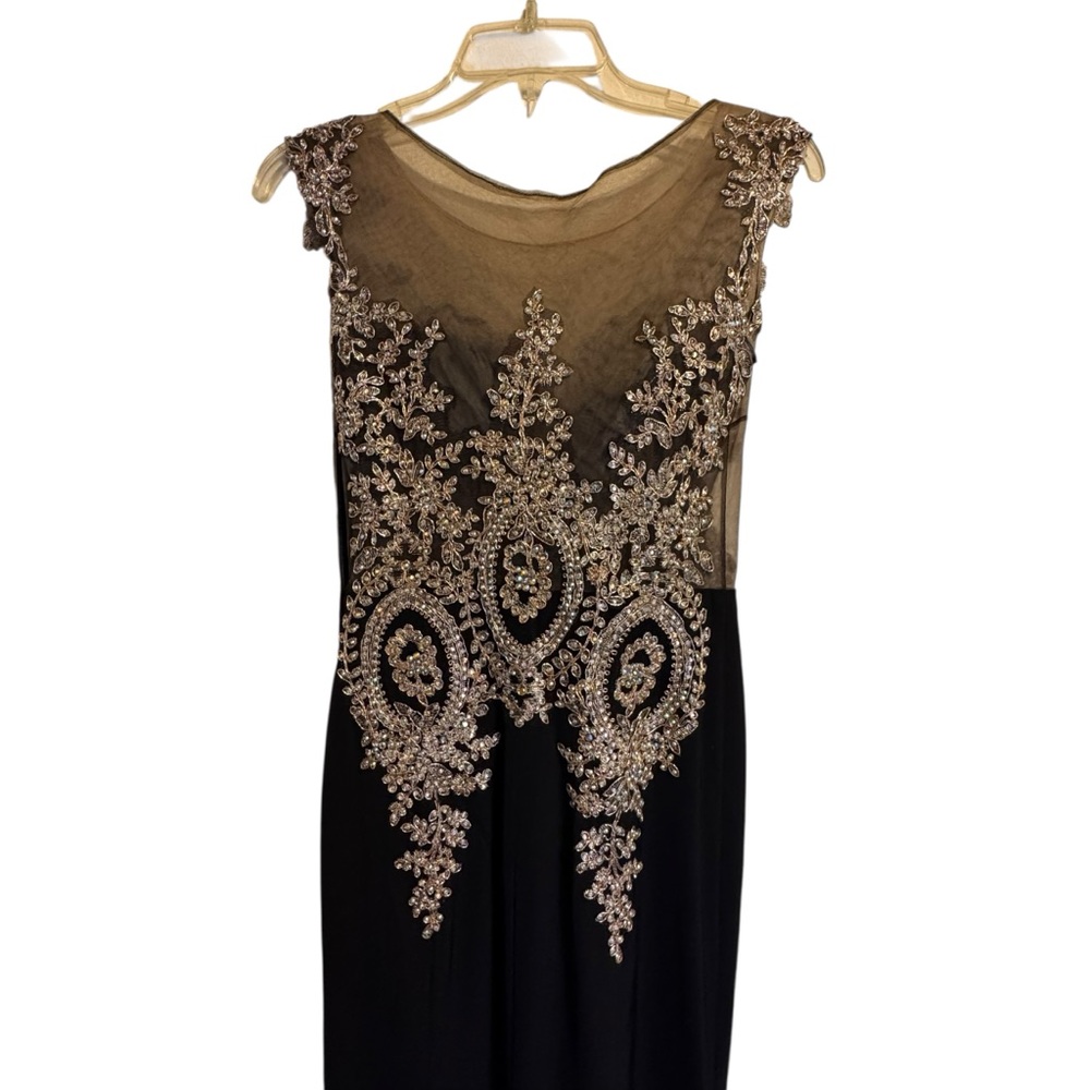 Cinderella Divine Gown 35 Illusion Bodice Gold Lace Crystals - Picture 15 of 15